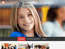 Tablet Screenshot of ankarabutikdershane.com